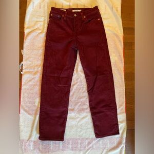 Levi’s wedge straight pants